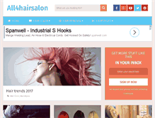 Tablet Screenshot of all4hairsalon.com